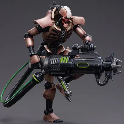 Necrons Szarekhan Dynasty Immortal with Tesla Carbine Set of 2 1/18 Scale | Warhammer 40K | Joy Toy