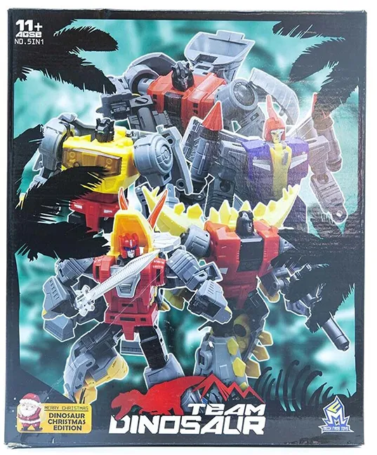 Team Dinosaur Christmas Edition Set of 5 | Mech Fans Toys