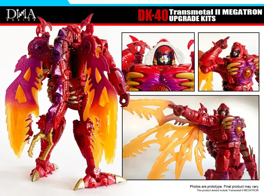 DK-40 Upgrade Kit for Transformers Legacy Transmetal II Megatron | Dna Design | Upgrade Kit