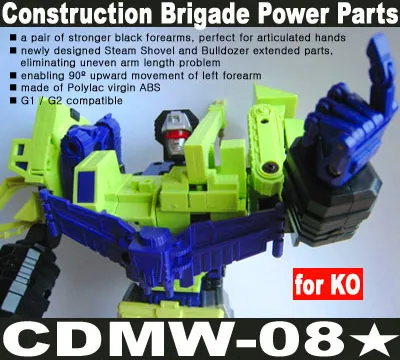 CDMW-08* Construction Brigade Power Parts Forearms | Crazy Devy