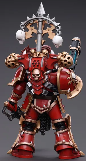 Chaos Space Marines Crimson Slaughter Brother Karvult 1/18 Scale | Warhammer 40K | Joy Toy 
