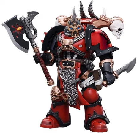 Chaos Space Marines Red Corsairs Exalted Champion Gotor the Blade 1/18 Scale | Warhammer 40K | Joy Toy 