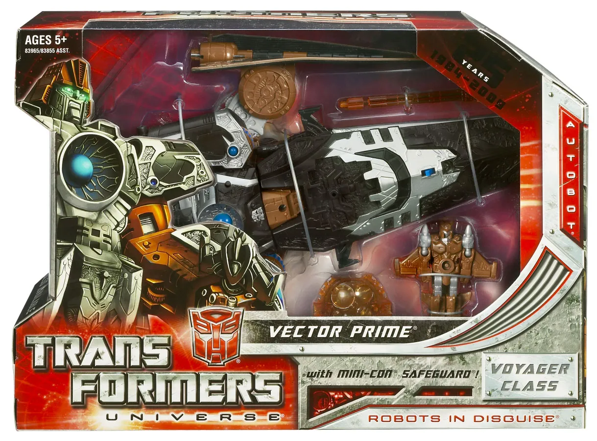 Voyager Class Vector Prime with Mini-Con Safeguard | Transformers Universe
