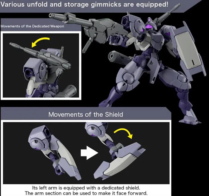 Heindree Sturm 1/144 Scale High Grade Model Kit | Mobile Suit Gundam: The Witch from Mercury | Bandai Spirits