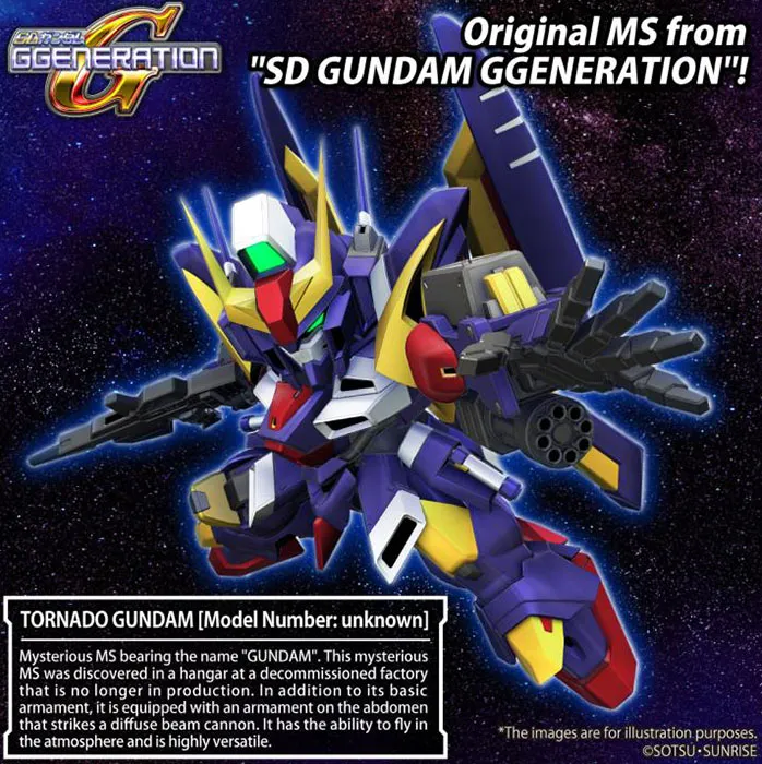 Tornado Gundam SD Gundam Cross Silhouette Model Kit | Mobile Suit Gundam: SD Gundam G Generation | Bandai Spirits