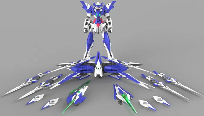 Gundam Amazing Exia 1/100 Scale Model Kit | Gundam | Rabbit Model