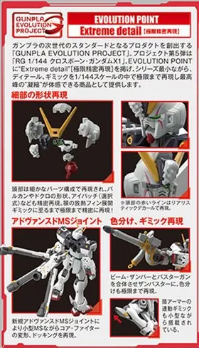 Crossbone Gundam X1 Real Grade 1/144 Scale Model Kit | Mobile Suit Crossbone Gundam | Bandai Spirits