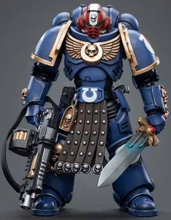 Ultramarines Intercessor Veteran Sergeant Brother Aeontas 1/18 Scale | Warhammer 40K | Joy Toy