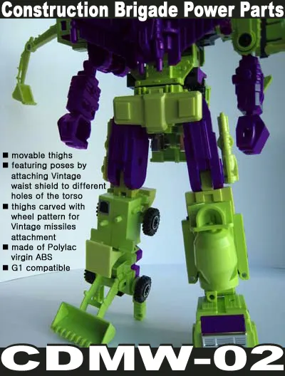 CDMW-02 Construction Brigade Power Parts Waist Hips Piece | Crazy Devy
