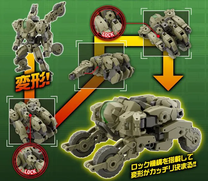 bEXM-33QB Volpanova Quad Bike Version 1/144 Scale Model Kit | 30 Minutes Missions | Bandai Spirits
