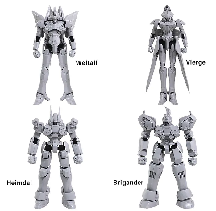 Xenogears Vol.1 Box of 4 Structure Arts 1/144 Scale Model Kit | Xenogears | Square Enix