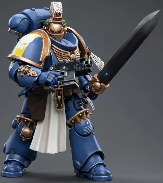 Ultramarines Primaris Company Champion Brother Parnaeus 1/18 Scale | Warhammer 40K | Joy Toy