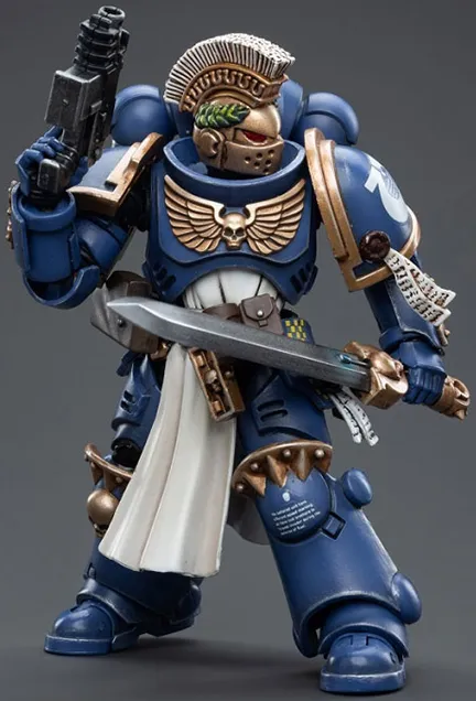 Ultramarines Primaris Company Champion Brother Parnaeus 1/18 Scale | Warhammer 40K | Joy Toy