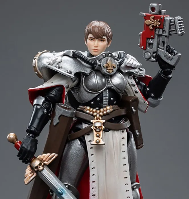 Adepta Sororitas Battle Sisters Order of the Argent Shroud Sister Superior Evinka 1/18 Scale | Warhammer 40K | Joy Toy