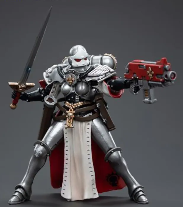 Adepta Sororitas Battle Sisters Order of the Argent Shroud Sister Superior Evinka 1/18 Scale | Warhammer 40K | Joy Toy