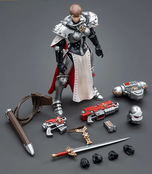 Adepta Sororitas Battle Sisters Order of the Argent Shroud Sister Superior Evinka 1/18 Scale | Warhammer 40K | Joy Toy