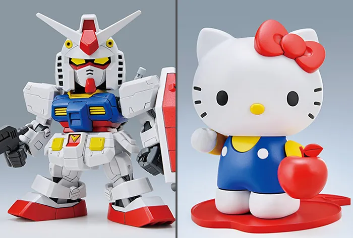 RX-78-2 Gundam and Hello Kitty SD Gundam EX-Standard Model Kit | Mobile Suit Gundam | Bandai Spirits
