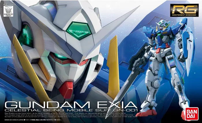 GN-001 Gundam Exia Real Grade 1/144 Scale Model Kit | Mobile Suit Gundam 00 | Bandai Spirits