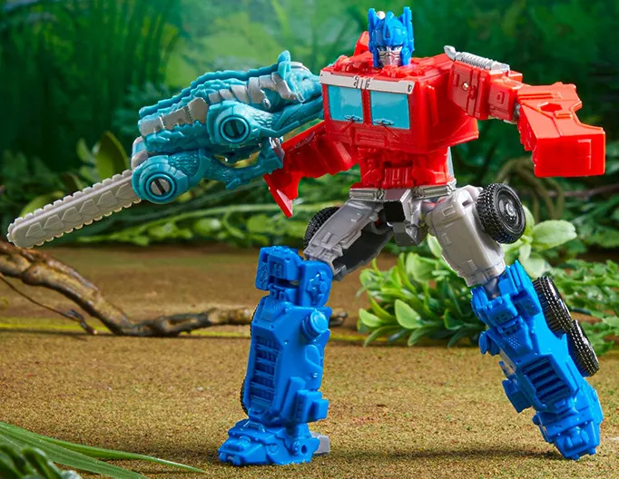 Optimus Prime and Chainclaw Beast Weaponizer 2-Pack | Beast Alliance | Transformers: Rise Of The Beasts
