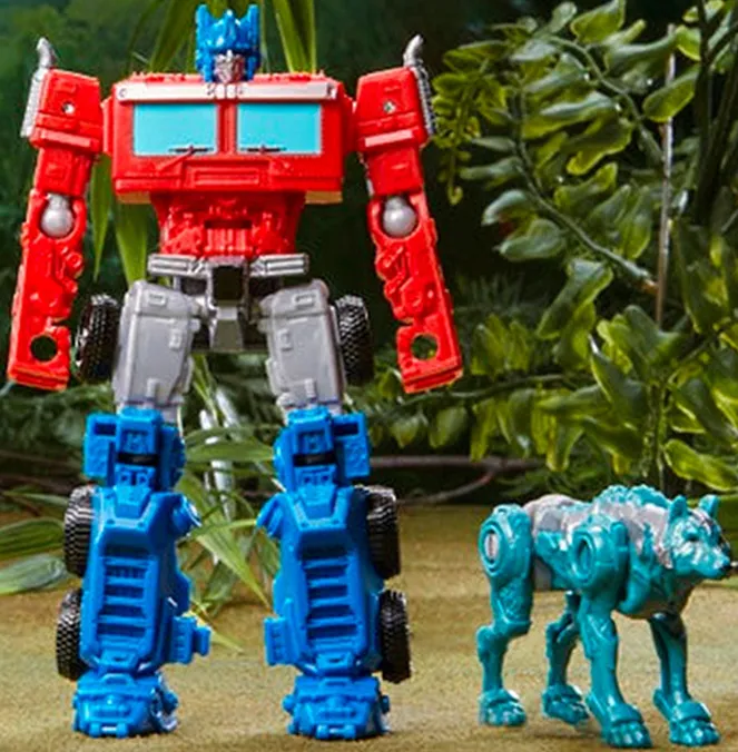 Optimus Prime and Chainclaw Beast Weaponizer 2-Pack | Beast Alliance | Transformers: Rise Of The Beasts