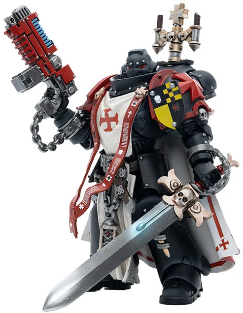 Black Templars Sword Brethren Brother Lombast 1/18 Scale | Warhammer 40K | Joy Toy 
