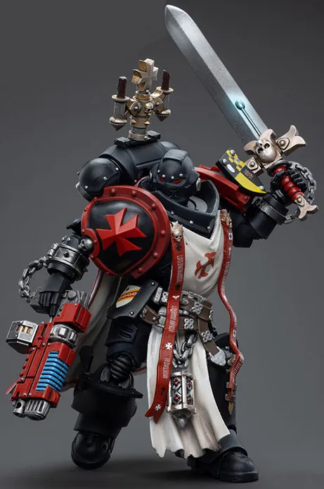 Black Templars Sword Brethren Brother Lombast 1/18 Scale | Warhammer 40K | Joy Toy 