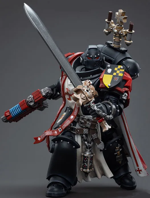 Black Templars Sword Brethren Brother Lombast 1/18 Scale | Warhammer 40K | Joy Toy 