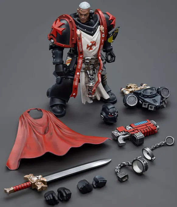 Black Templars Sword Brethren Brother Lombast 1/18 Scale | Warhammer 40K | Joy Toy 