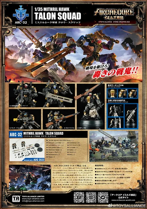 ARC-32 Mithril Hawk Talon Squad 1:35 Scale | ARCHECORE