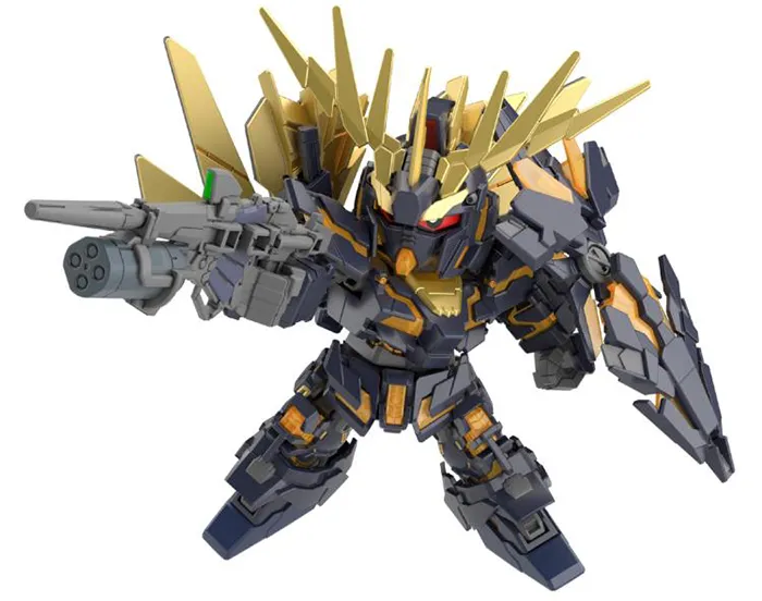 Unicorn Gundam Unit 2 Banshee Destroy Mode and Banshee Norn Parts Set SD Gundam Cross Silhouette Model Kit | Mobile Suit Gundam | Bandai Spirits