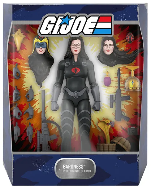 Baroness Black Suit Version 7-inch Scale | G.I. Joe Ultimates | Super7