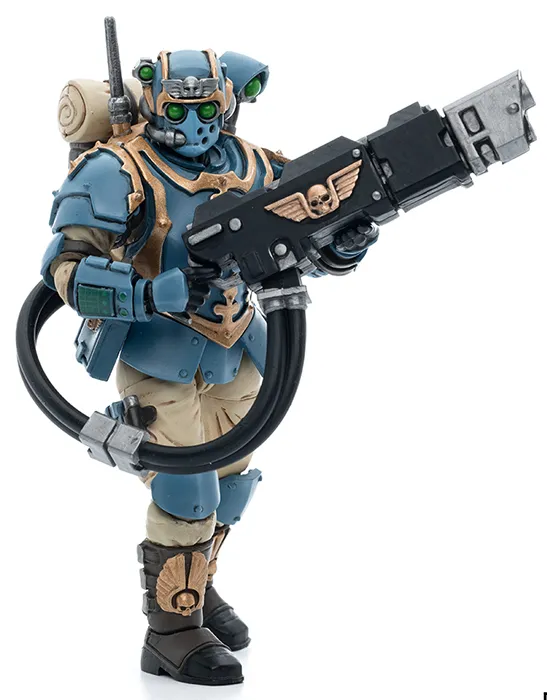 Astra Militarum Tempestus Scions Squad 55th Kappic Eagles Hot-shot Volley Gunner 1/18 Scale | Warhammer 40K | Joy Toy