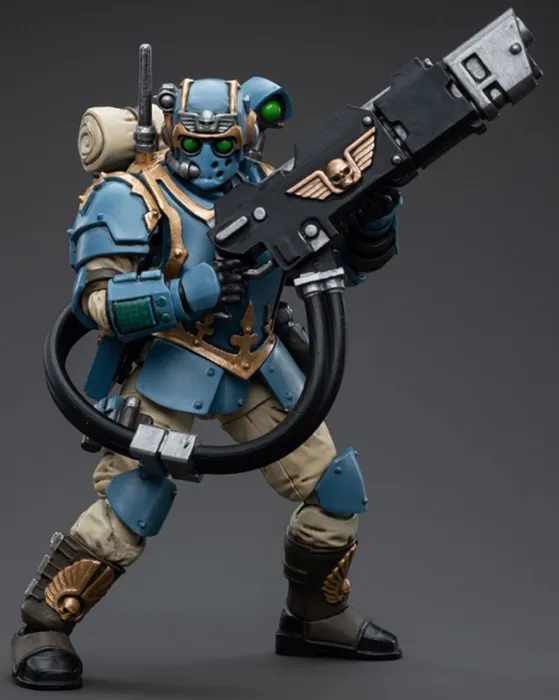 Astra Militarum Tempestus Scions Squad 55th Kappic Eagles Hot-shot Volley Gunner 1/18 Scale | Warhammer 40K | Joy Toy