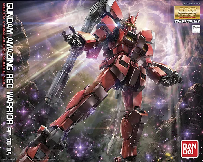 Gundam Amazing Red Warrior Master Grade Model Kit 1/100 Scale | Gundam Build Fighters Try | Bandai Spirits