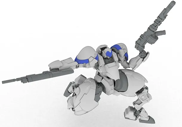 X-4+ (PDF-802) Armored Infantry 1/35 Scale Model Kit | POWER DoLLS 2 | PLUM