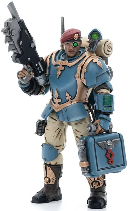 Astra Militarum Tempestus Scions Command Squad 55th Kappic Eagles Medic 1/18 Scale | Warhammer 40K | Joy Toy