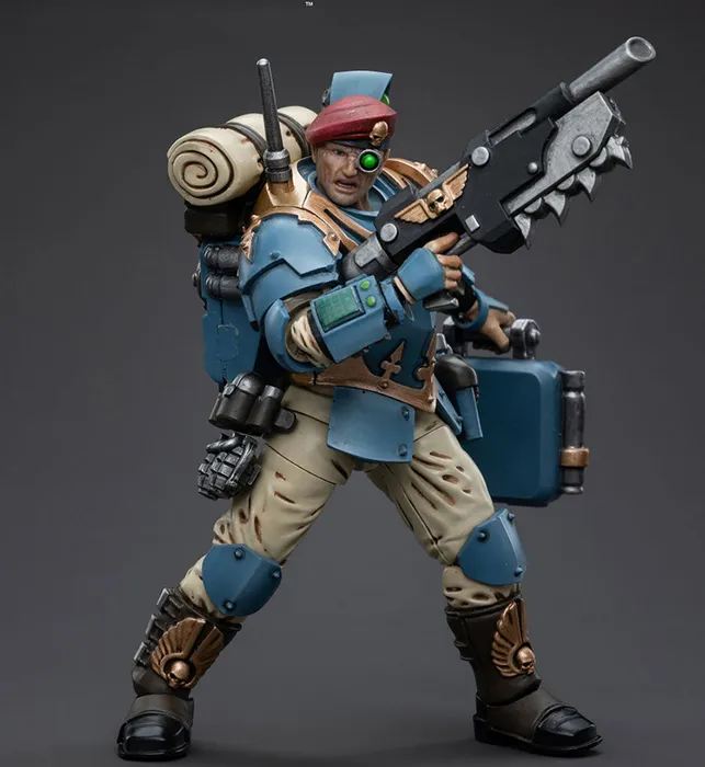 Astra Militarum Tempestus Scions Command Squad 55th Kappic Eagles Medic 1/18 Scale | Warhammer 40K | Joy Toy