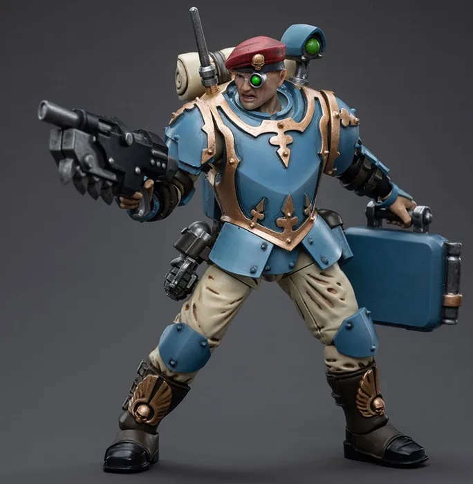Astra Militarum Tempestus Scions Command Squad 55th Kappic Eagles Medic 1/18 Scale | Warhammer 40K | Joy Toy