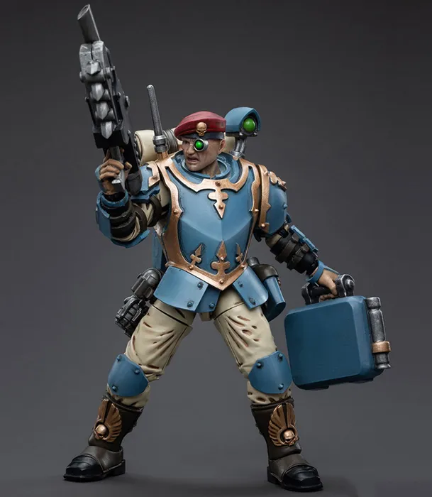 Astra Militarum Tempestus Scions Command Squad 55th Kappic Eagles Medic 1/18 Scale | Warhammer 40K | Joy Toy