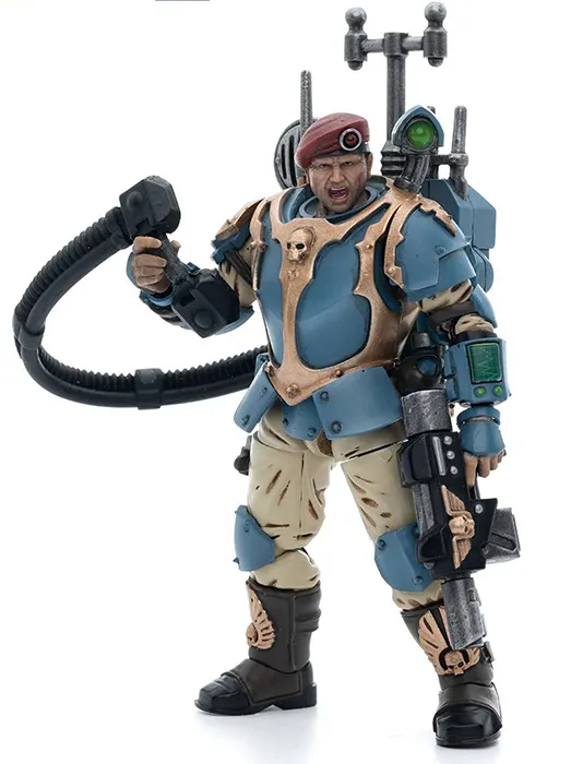 Astra Militarum Tempestus Scions Command Squad 55th Kappic Eagles Vox Operator 1/18 Scale | Warhammer 40K | Joy Toy