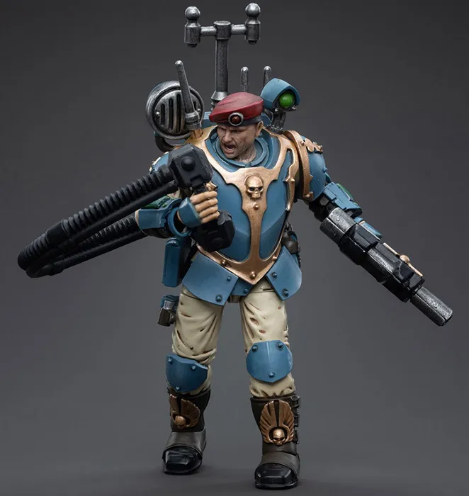 Astra Militarum Tempestus Scions Command Squad 55th Kappic Eagles Vox Operator 1/18 Scale | Warhammer 40K | Joy Toy