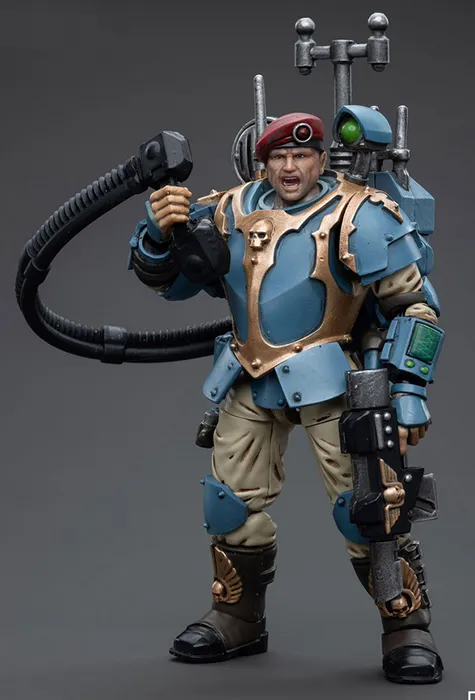 Astra Militarum Tempestus Scions Command Squad 55th Kappic Eagles Vox Operator 1/18 Scale | Warhammer 40K | Joy Toy