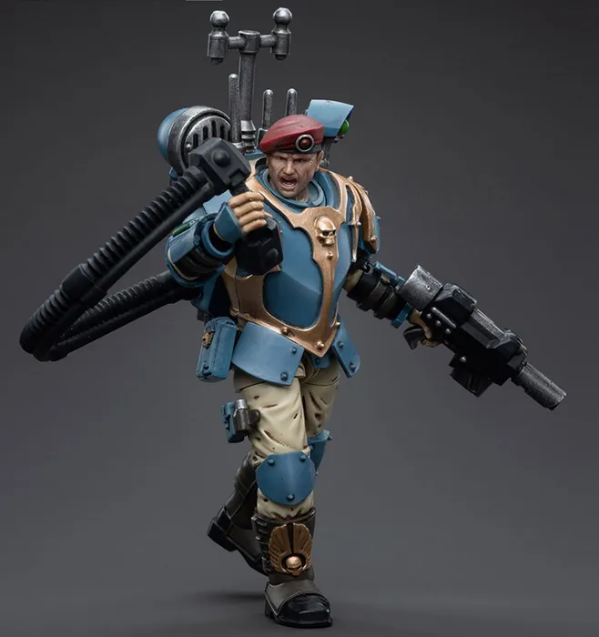 Astra Militarum Tempestus Scions Command Squad 55th Kappic Eagles Vox Operator 1/18 Scale | Warhammer 40K | Joy Toy