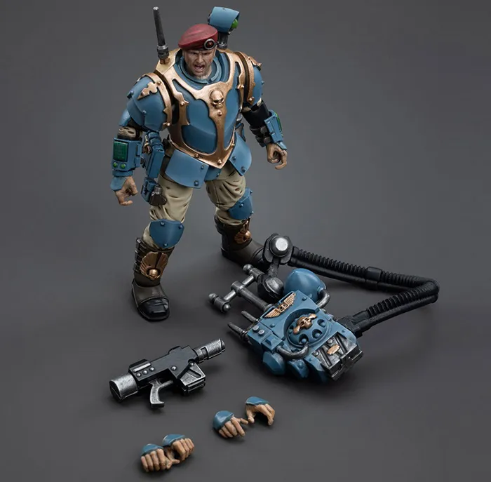 Astra Militarum Tempestus Scions Command Squad 55th Kappic Eagles Vox Operator 1/18 Scale | Warhammer 40K | Joy Toy