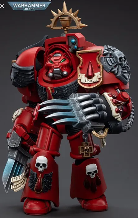 Blood Angels Assault Terminators Brother Tyborel 1/18 Scale | Warhammer 40K | Joy Toy