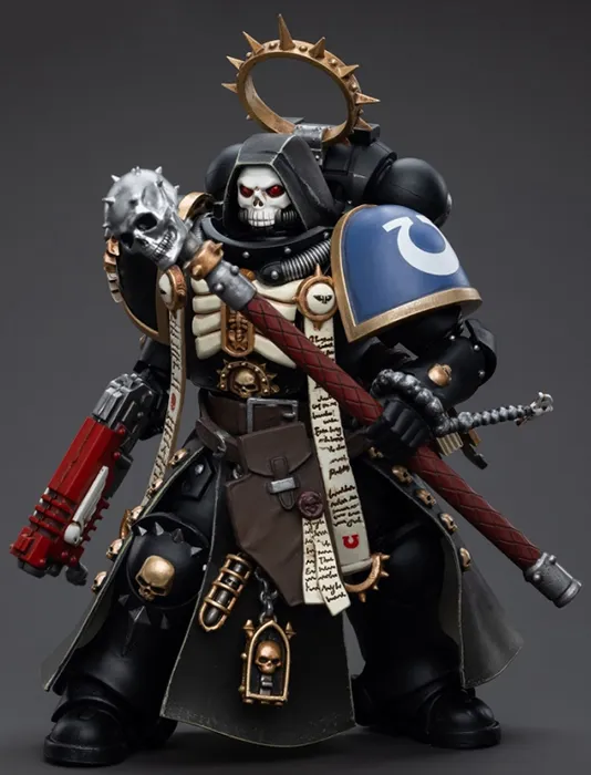 Ultramarines Primaris Chaplain Brother Varus 1/18 Scale | Warhammer 40K | Joy Toy