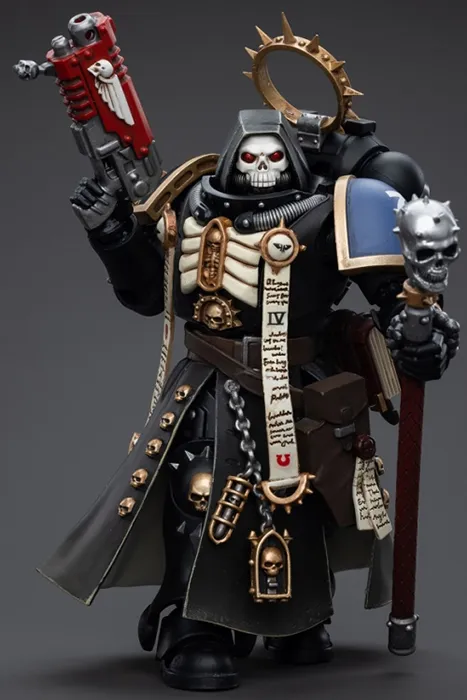 Ultramarines Primaris Chaplain Brother Varus 1/18 Scale | Warhammer 40K | Joy Toy