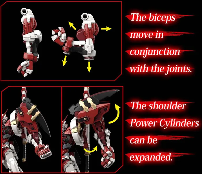 Gundam Astray Red Frame Powered Red Hi-Resolution Model Kit 1/100 Scale | Mobile Suit Gundam SEED Astray | Bandai Spirits