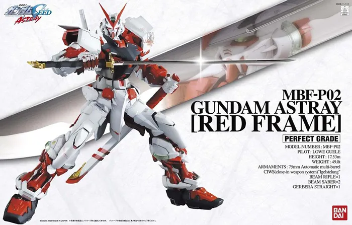 Gundam Astray Red Frame Perfect Grade 1/60 Scale Model Kit | Mobile Suit Gundam SEED Astray | Bandai Tamashii Nations