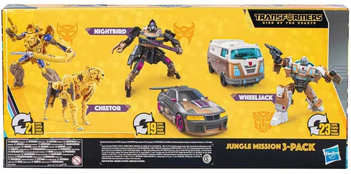 Jungle Mission 3-Pack Deluxe Class | Transformers Generations Buzzworthy Bumblebee